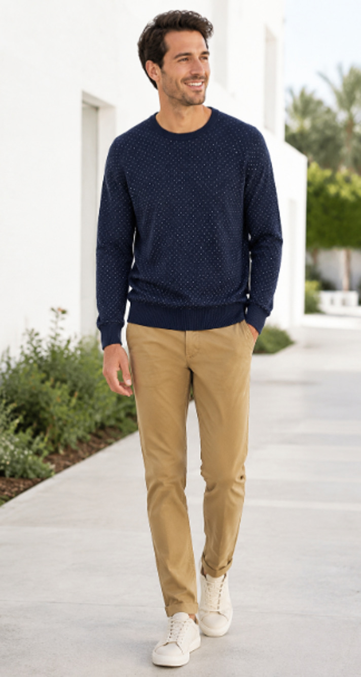 Brooks Brothers mens XL Cotton Cashmere Crewneck Sweater navy quiet luxury